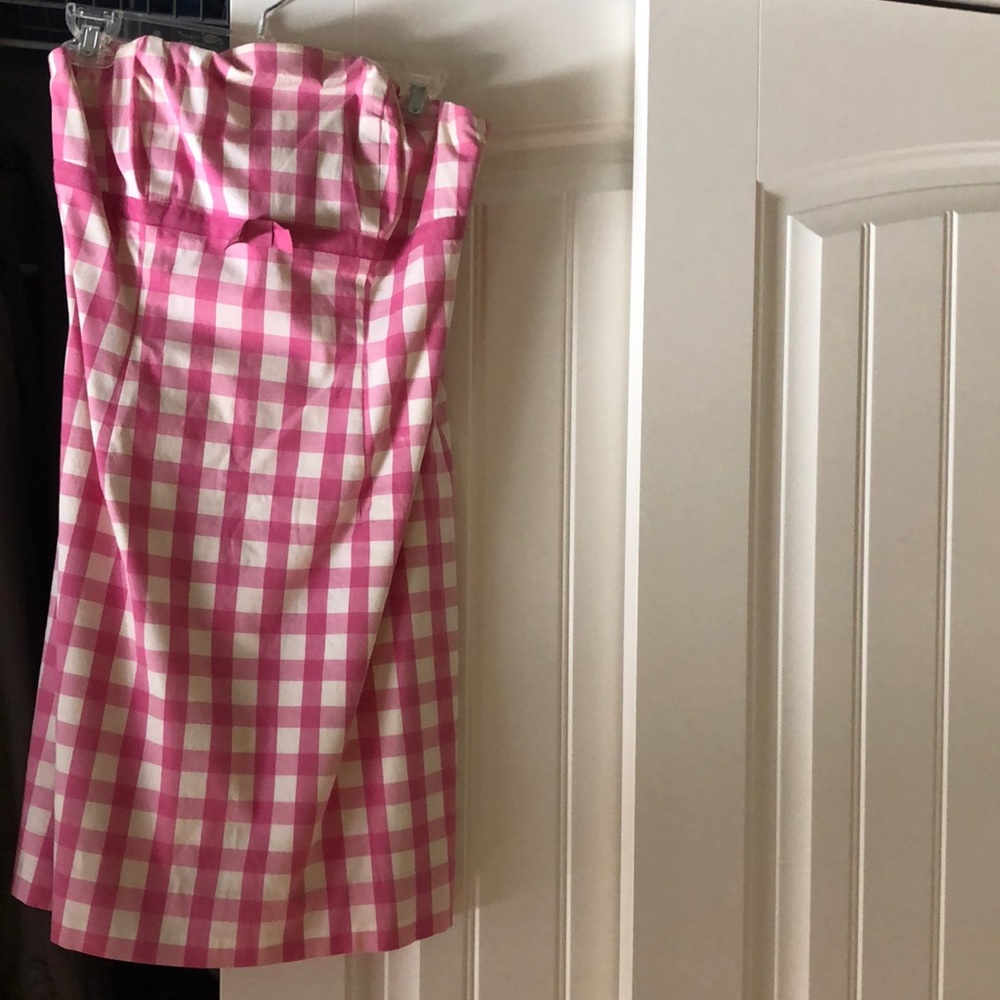 Pink and white checked Lilly Pulitzer dress